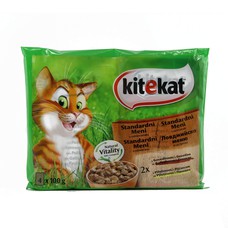 Kitekat cat food mix meat 100 g (4 pcs)