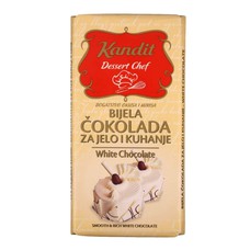 Weiße Schokolade zum Essen und Backen Kandit 200 g