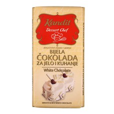 Weiße Schokolade zum Essen und Backen Kandit 200 g