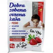 Dobra zobena kaša jagoda - chia 65 g
