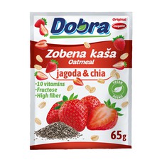 Dobra zobena kaša - jagoda i chia 65 g