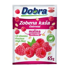 Dobra zobena kaša - malina i okus vanilije 65 g