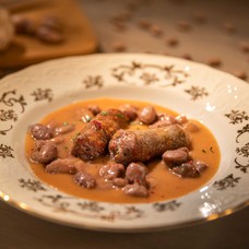 Beans and sausage for 2 persons (900 g)