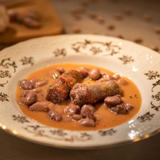 Bohneneintopf mit Wurst für 2 Personen (900 g)