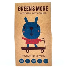 Green & More Raw Pistachio and Lemon Cookies 80 g