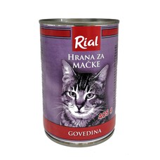 Rial cat food beef meat 405 g