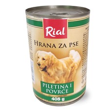 Rial dog food chicken and vegetables 405 g