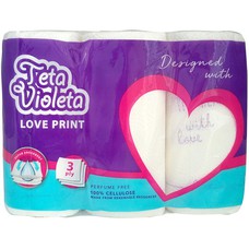 Papirnati ručnici Teta Violeta Love 3 kom