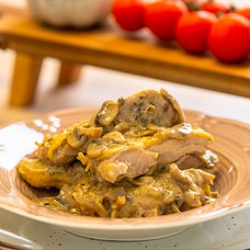 Chicken drumstick and thigh in mushroom sauce (1,2 kg)