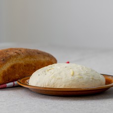 Fresh homemade bread dough with onions and potatoes (900 g)