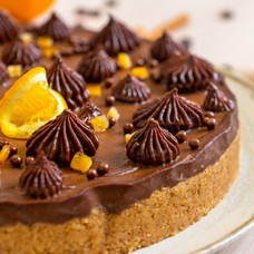 Chocolate and orange tart for 16 persons (2,2 kg)