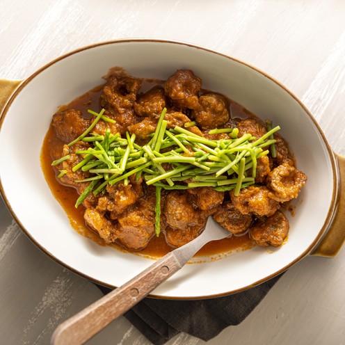 Homemade sausage and wild asparagus stew for 4 persons (1 kg)
