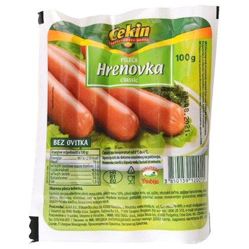 Cekin chicken sausage classic Vindija 100 g