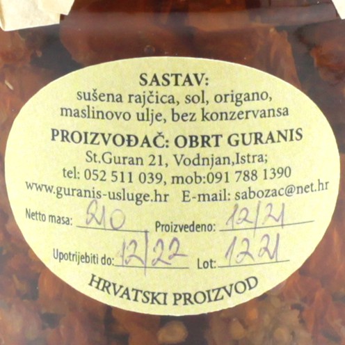 Getrocknete Tomaten in Olivenöl 210 g