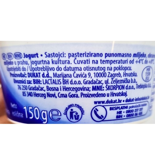 Yogurt Dukatos 150 g