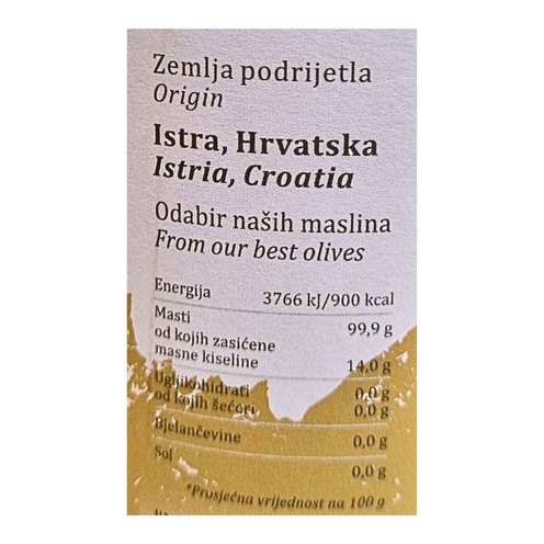 Salvela Aurum olive oil 0,5 l