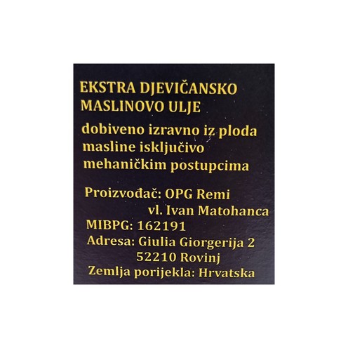 Ekstra djevičnasko maslinovo ulje Carpane 1l