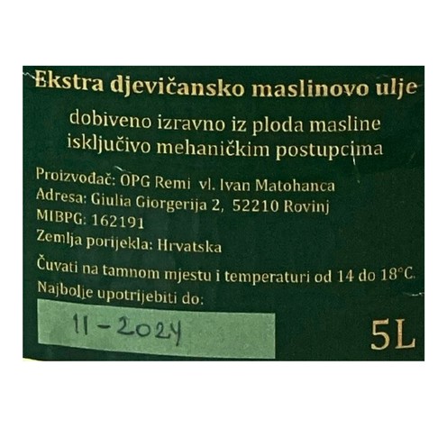 Carpane maslinovo ulje 5 l