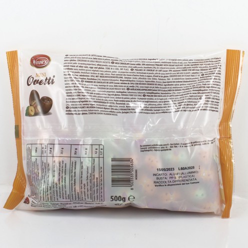 Schokoladeneier mit Haselnussgeschmack Witor's 500 g
