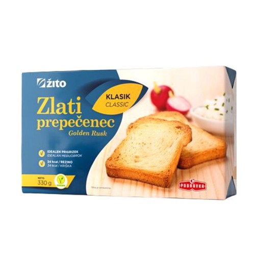 Golden rusk toast 330 g