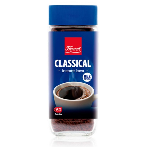 Franck Classical Instant kava, bez kofeina 100 g