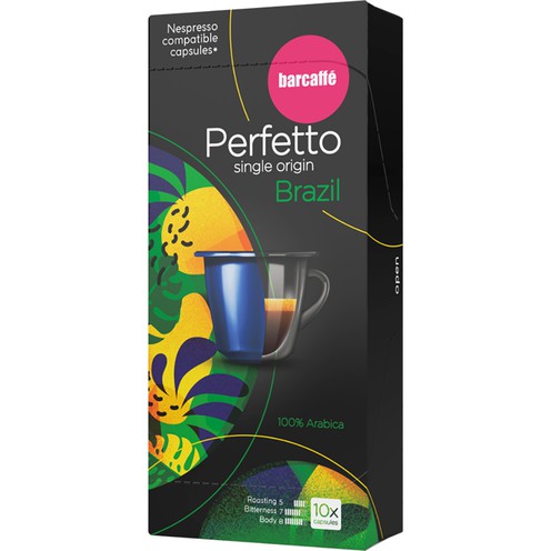 Barcaffe Perfetto Single Origin Brazil Nespresso Capsules 55 g