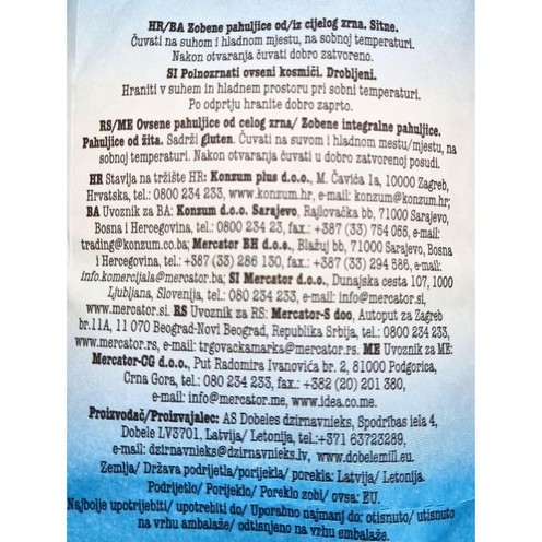 Oatmeal 500 g