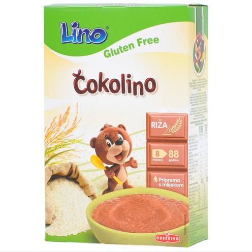 Lino chocolino children's gluten free instant cereal 500 g