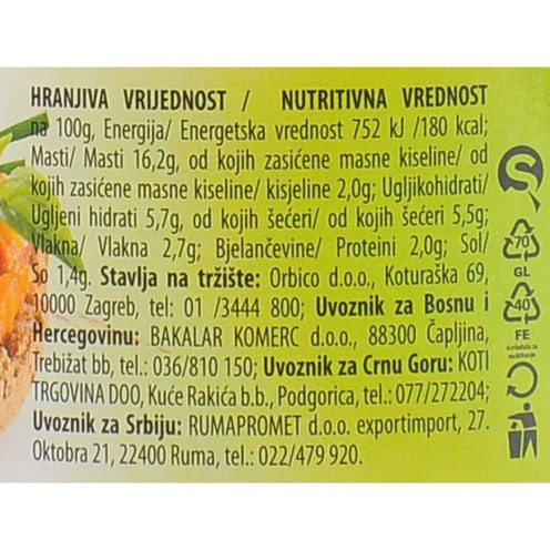 Natureta namaz s paprikom 290 g