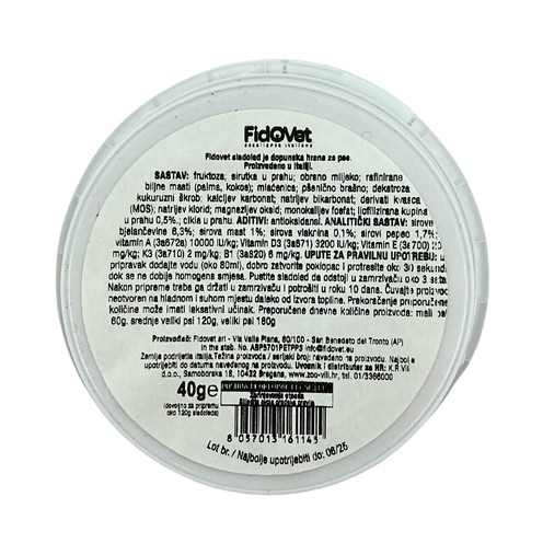 FidoVet sladoled malina 40 g