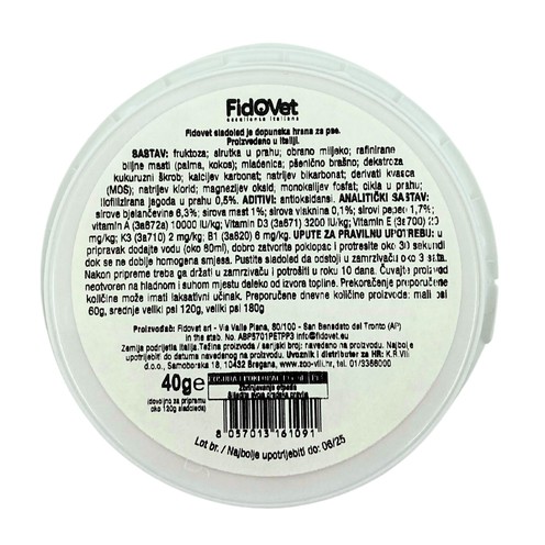 FidoVet sladoled jagoda 40 g
