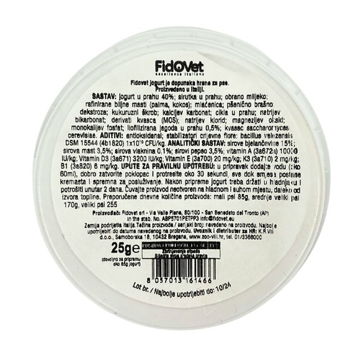 FidoVet jogurt jagoda 25 g