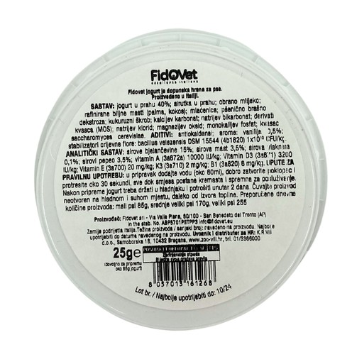 FidoVet jogurt vanilija 25 g
