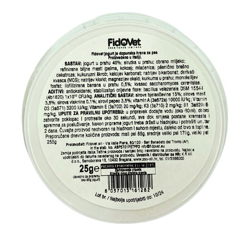 FidoVet jogurt banana 25 g