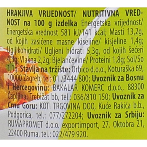 Natureta namaz s krastavcima 280 g