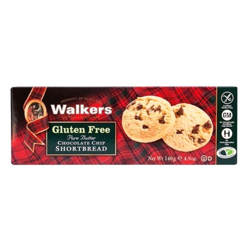Walkers keksi bez glutena s komadićima čokolade 140g