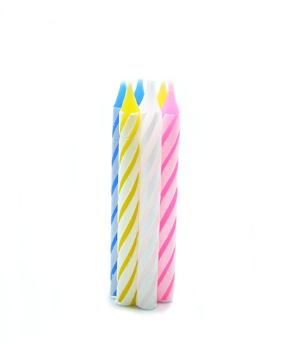 Birthday multicolor candles 20 pcs
