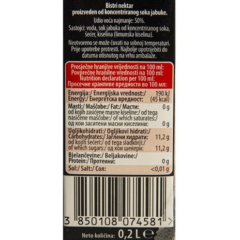 Vindi sok od jabuke 0,2 l