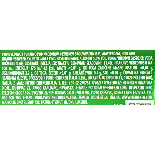 Heineken light beer 0,33 l