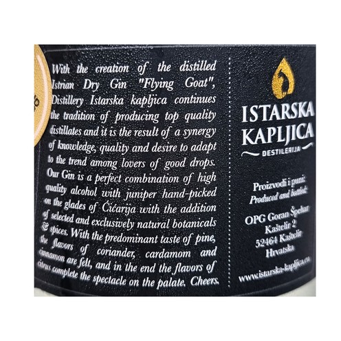Gin Flying Goat Istarska kapljica 0,7 l