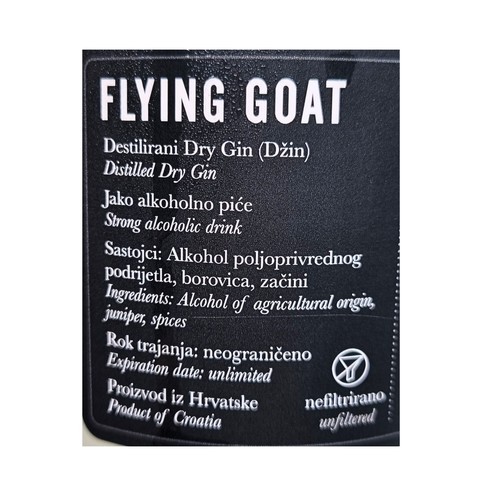 Gin Flying Goat Istarska kapljica 0,7 l