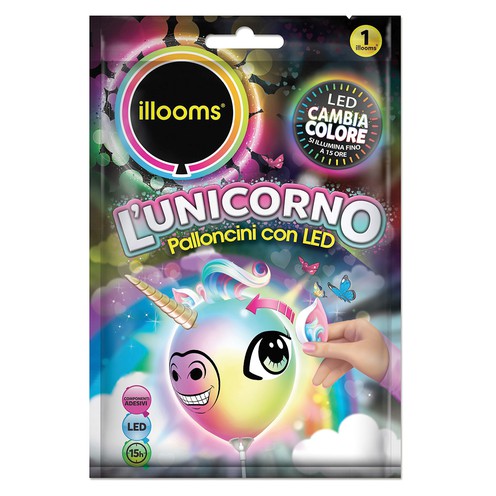 Ballon LED Einhorn 1 Stück