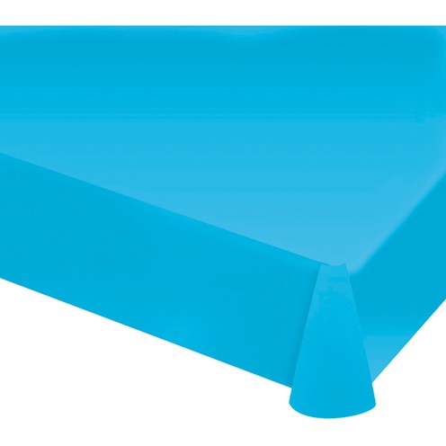 Kunststoff-Tischdecke Hellblau 137 x 274 cm