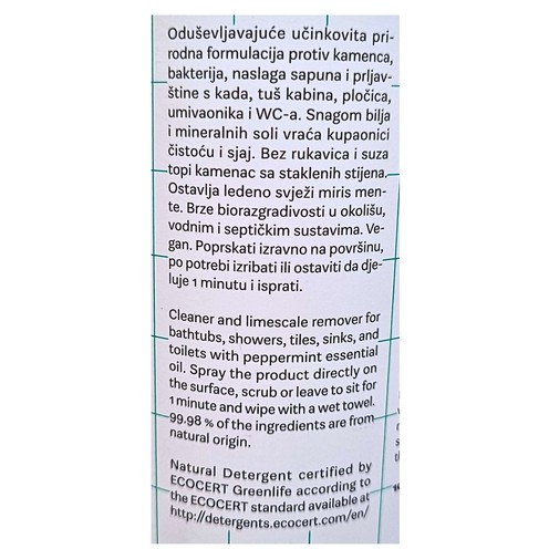Bathroom and limescale cleaner Menta 0.5 l