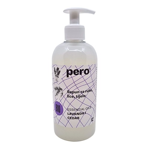 Seife für Hände, Gesicht und Körper Lavendel und Zeder 0,5 l