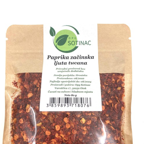 Paprika ljuta tucana dimljena 100 g