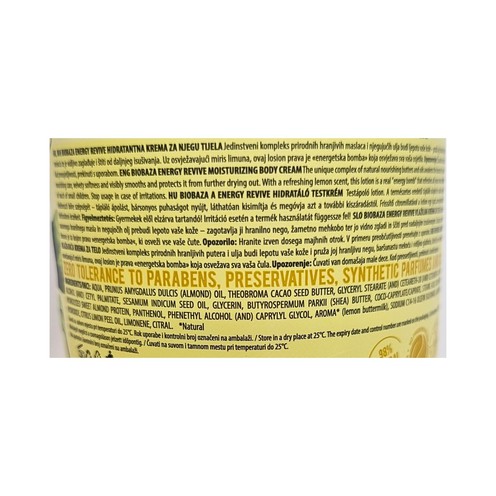 Biobaza Energy Revive krema za tijelo 300 ml