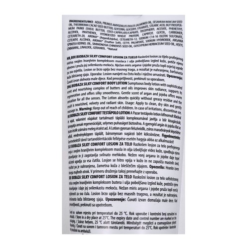 Biobaza Silky Comfort losion za tijelo 250 ml