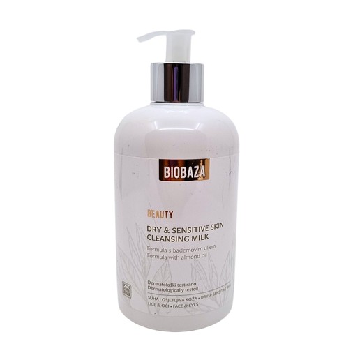 Biobaza Dry and Sensitive Skin mlijeko za čišćenje lica 500 ml