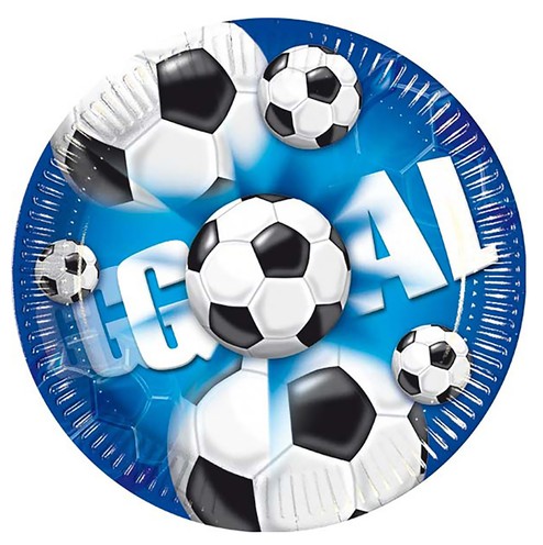 Paper plates Football 10 pcs